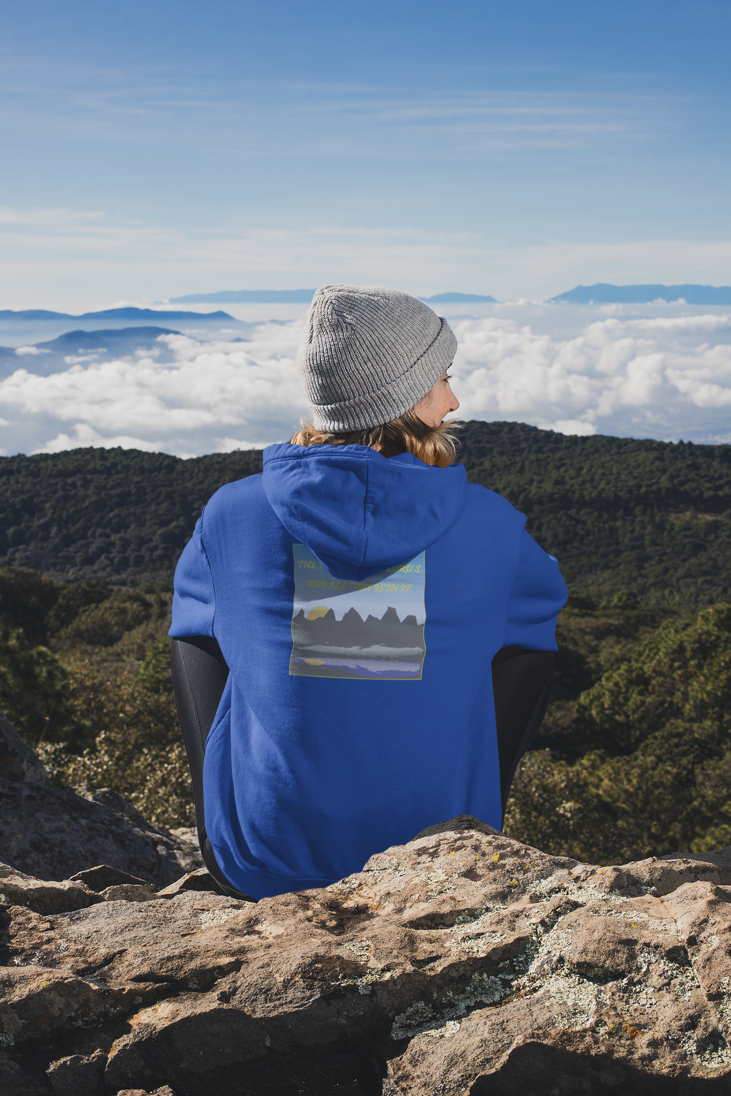 The earth is the Lord's christian inspired hoodie design.