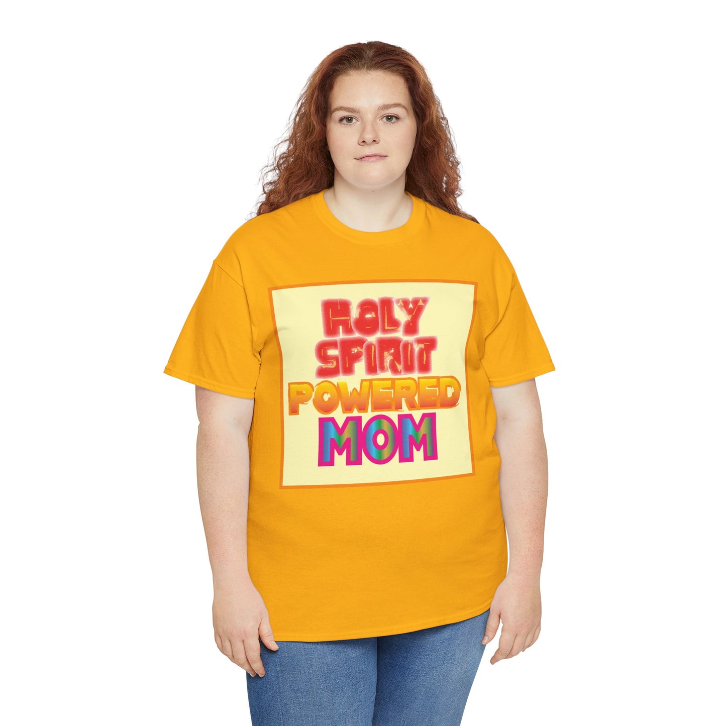 Holy Spirit Powered Mom christian inspired T-shirt design.