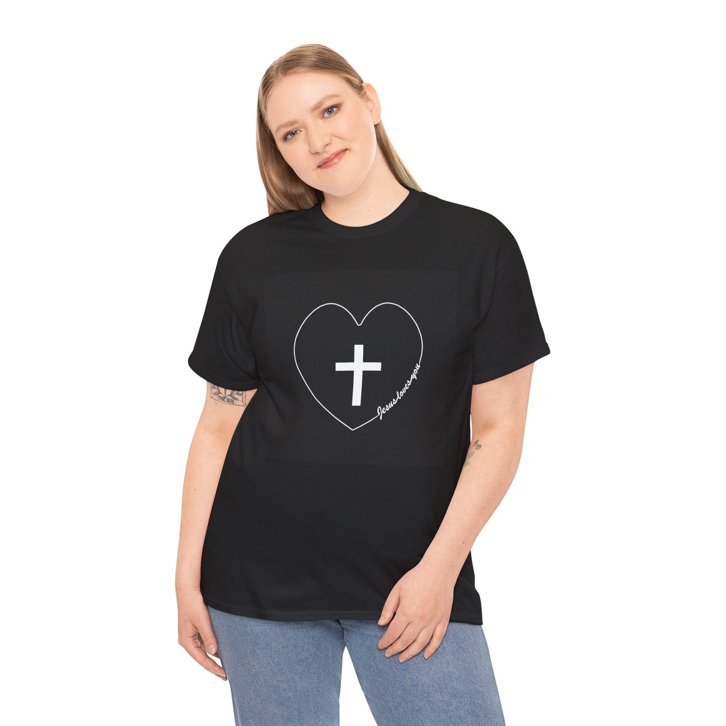 Jesus Loves You Christian T-shirt design.