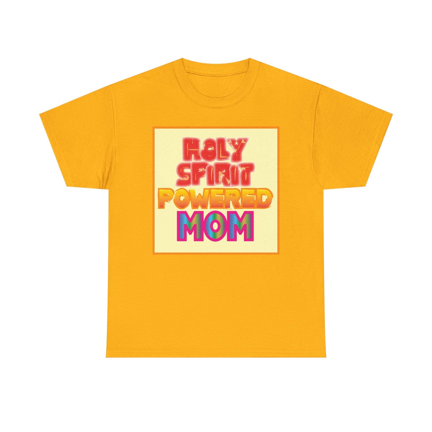 Holy Spirit Powered Mom christian inspired T-shirt design.