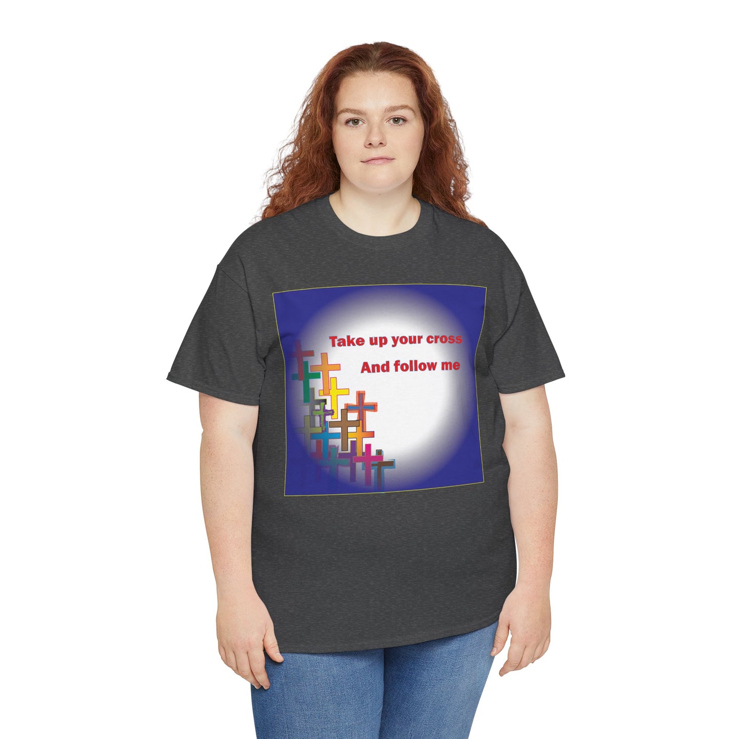 Christian faith-based motivational T-Shirt, challenging one's self and others to a walk of faith.