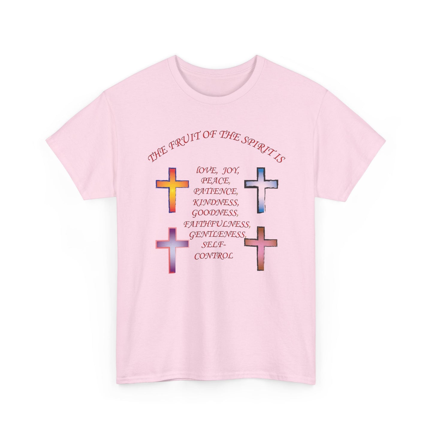 Fruits of the Spirit Christian inspired T-shirt design.