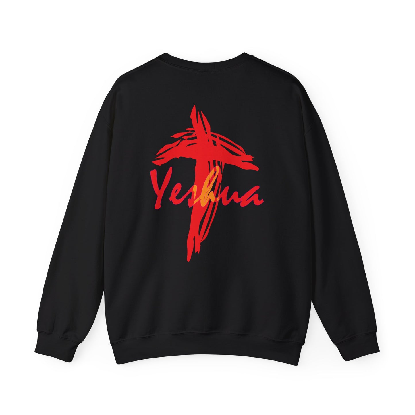 Jesus in ancient Greek with cross sweatshirt design.