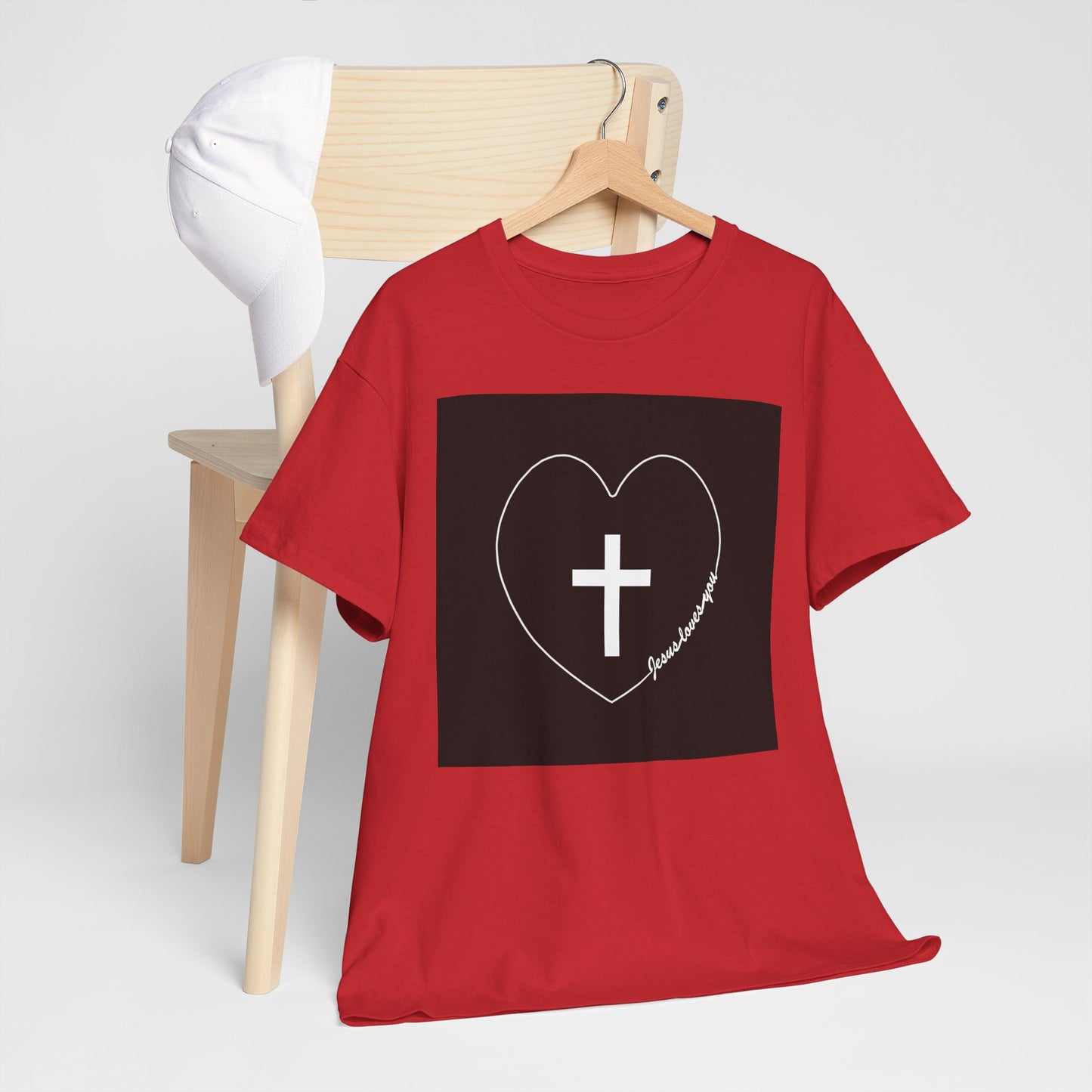 Jesus Loves You Christian T-shirt design.
