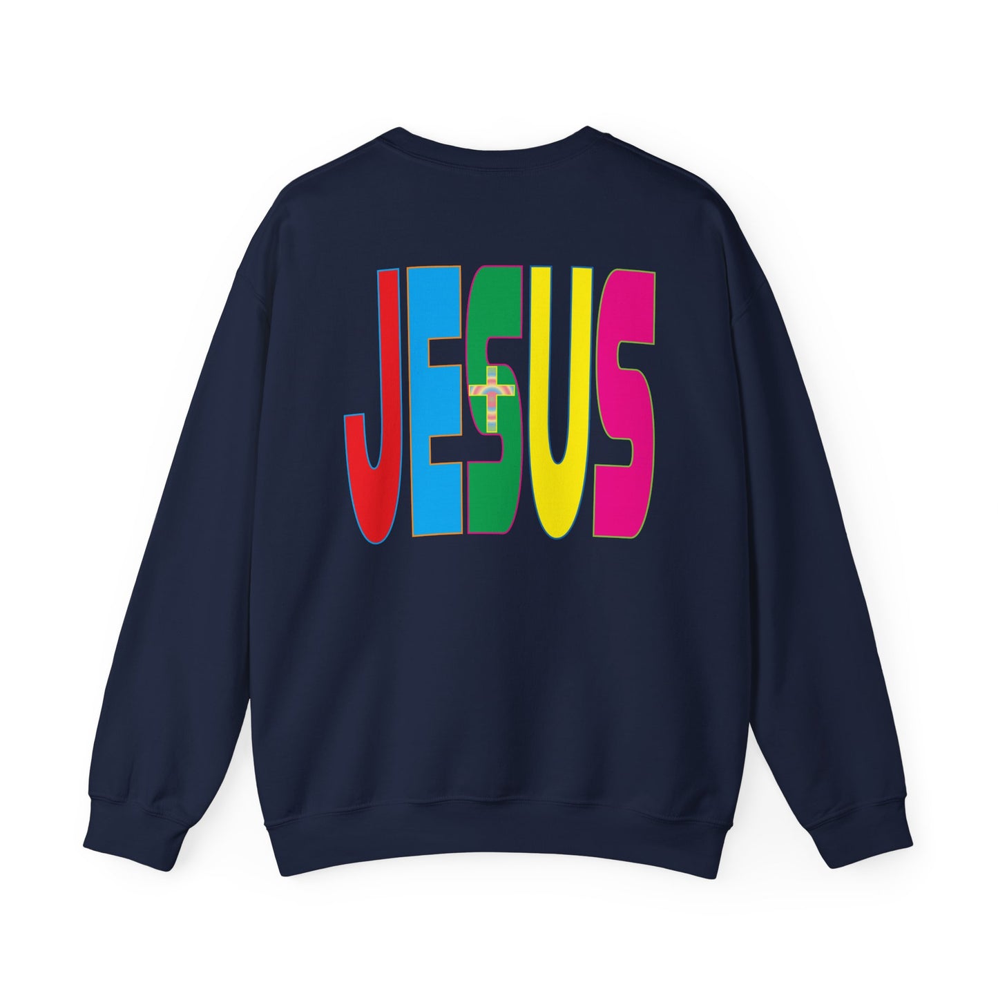 Name of Jesus sweatshirt design.