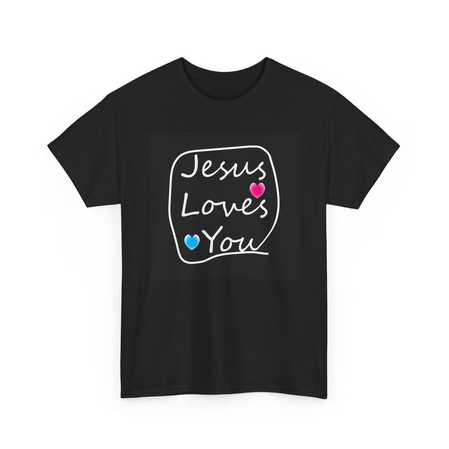 Jesus Loves You Christian inspired T-shirt design.