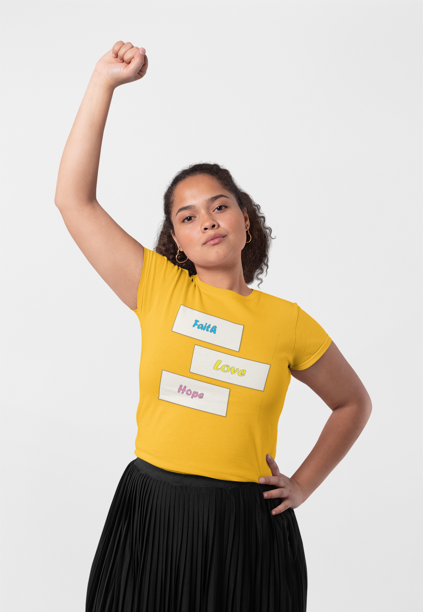 Faith, Love, Hope Christian inspired T-Shirt design.