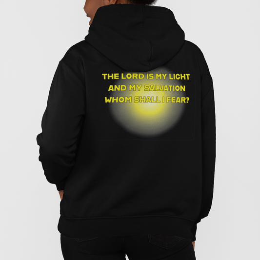 Psalm 27 inspired hoodie design.
