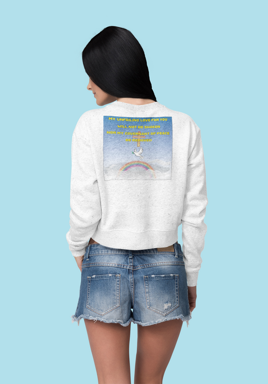 Covenant of Peach message Christian inspired sweatshirt design.