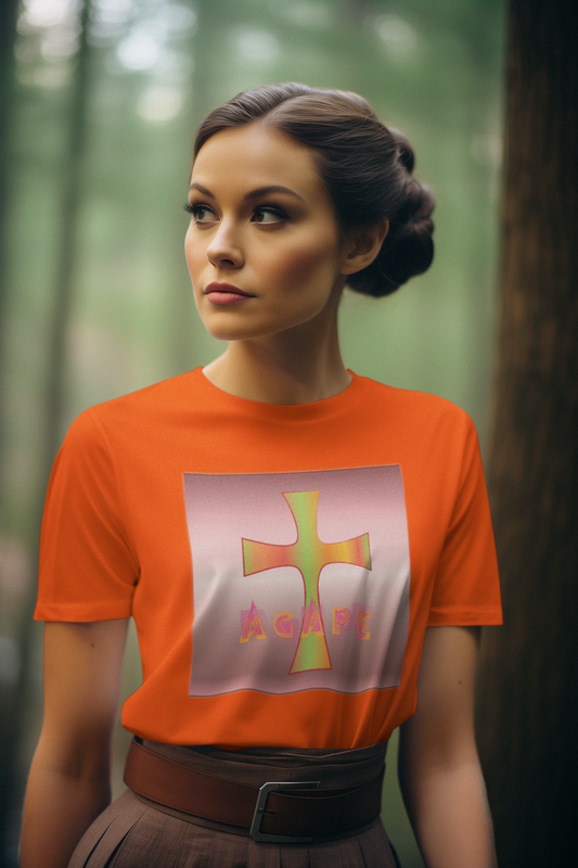 Agape christian inspired T-shirt design.