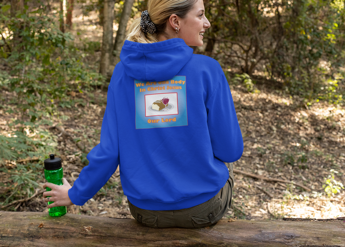 We Are One Body in Christ Jesus christian inspired hoodie design.