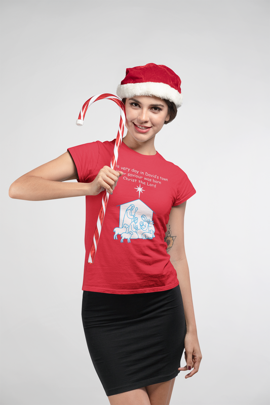 Christmas T-shirt design.