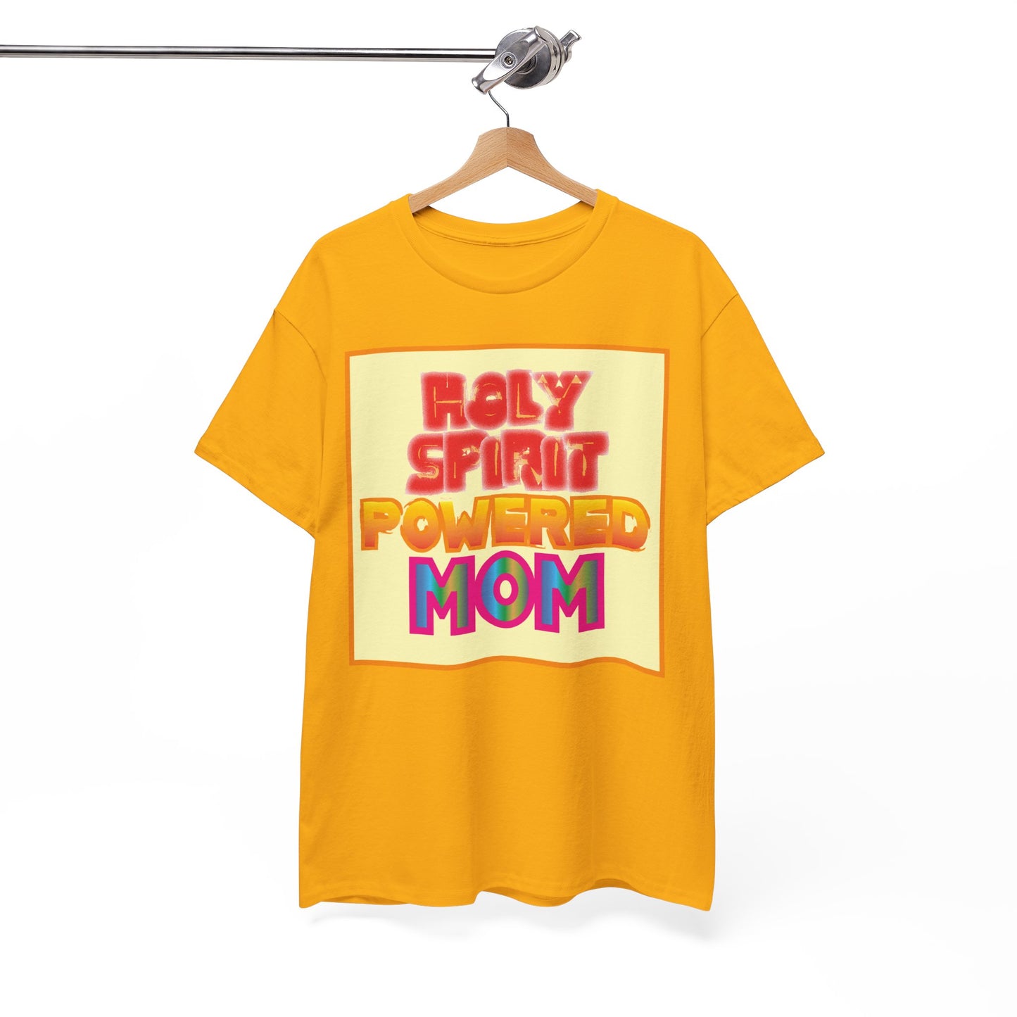 Holy Spirit Powered Mom christian inspired T-shirt design.