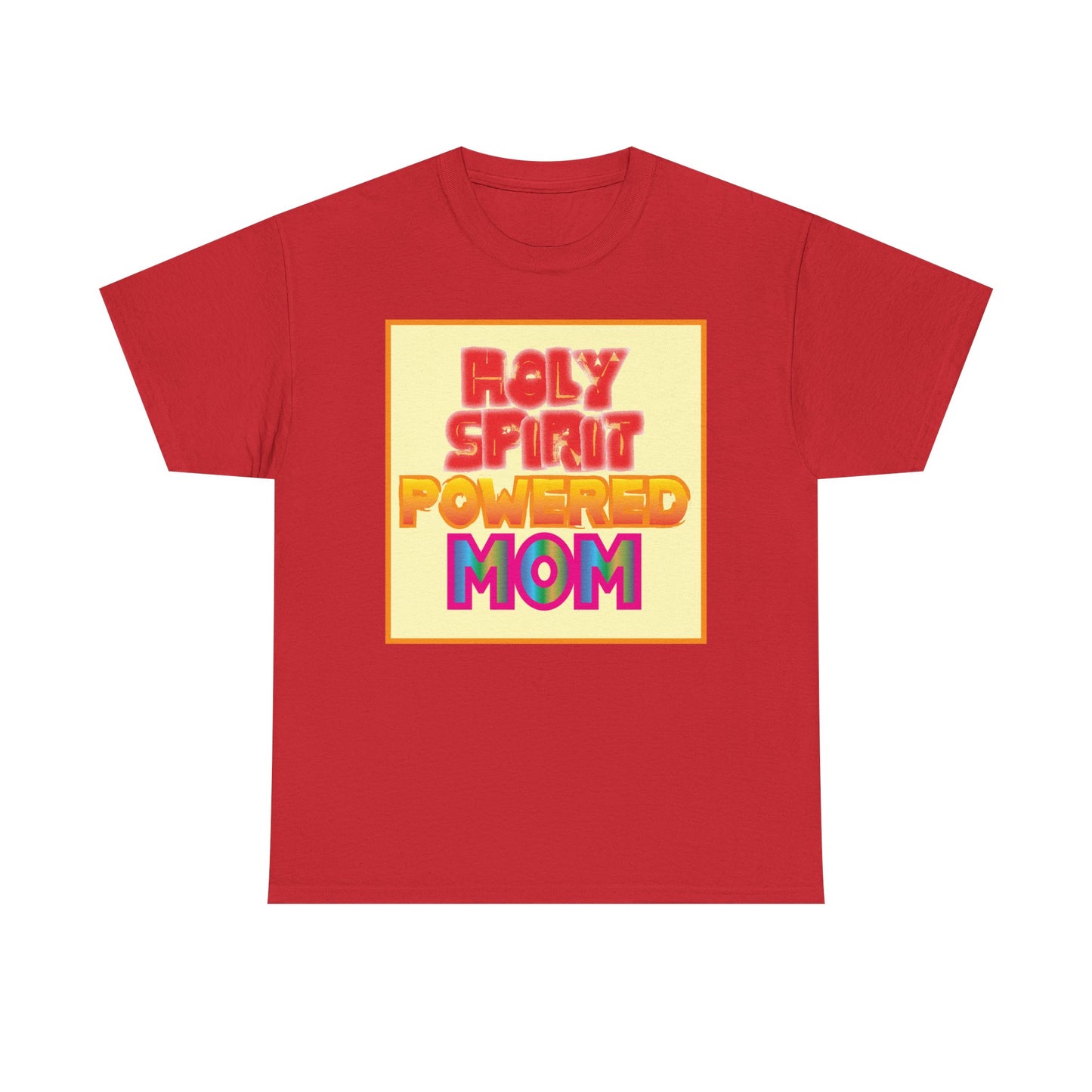 Holy Spirit Powered Mom christian inspired T-shirt design.