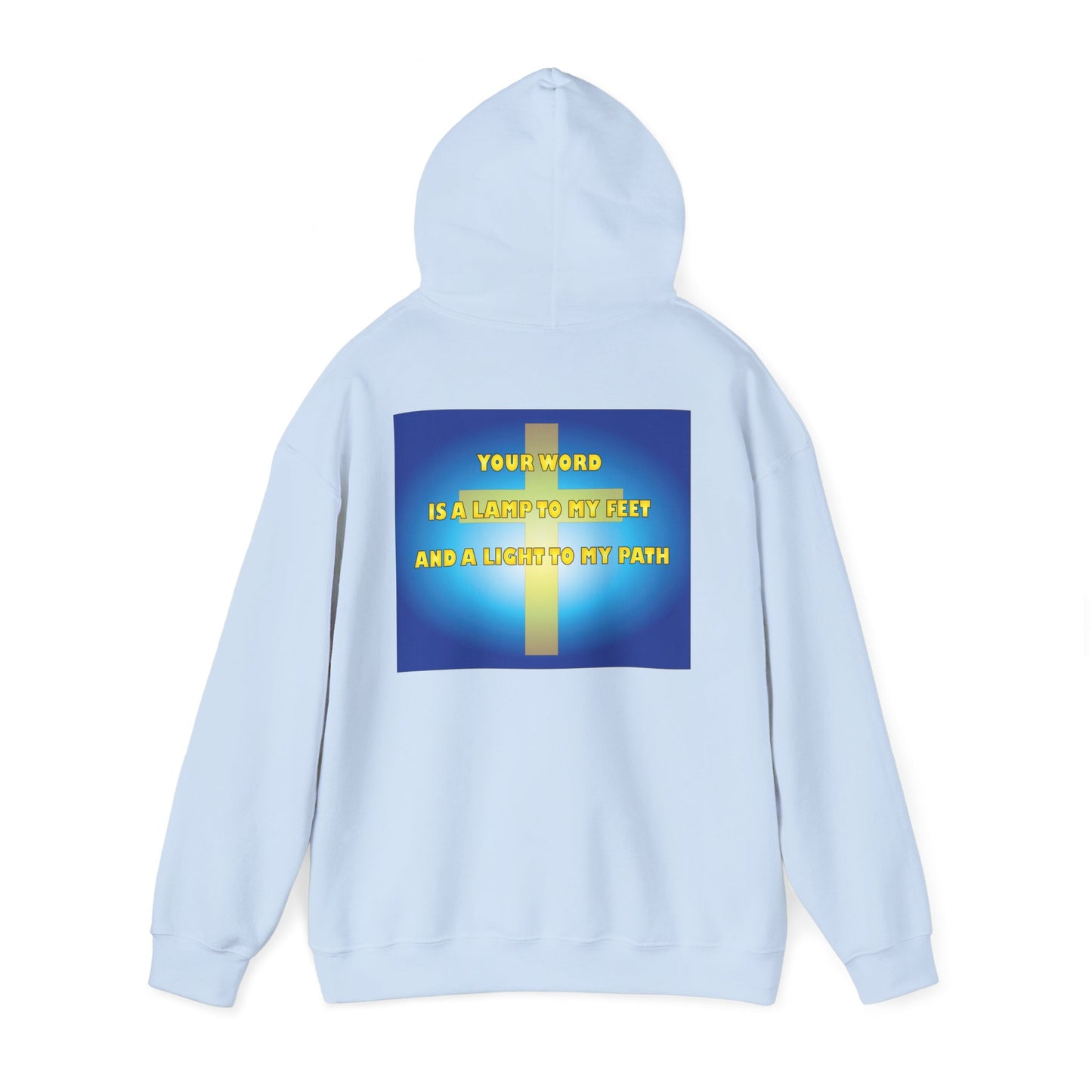 Psalm 119 inspired hoodie design.