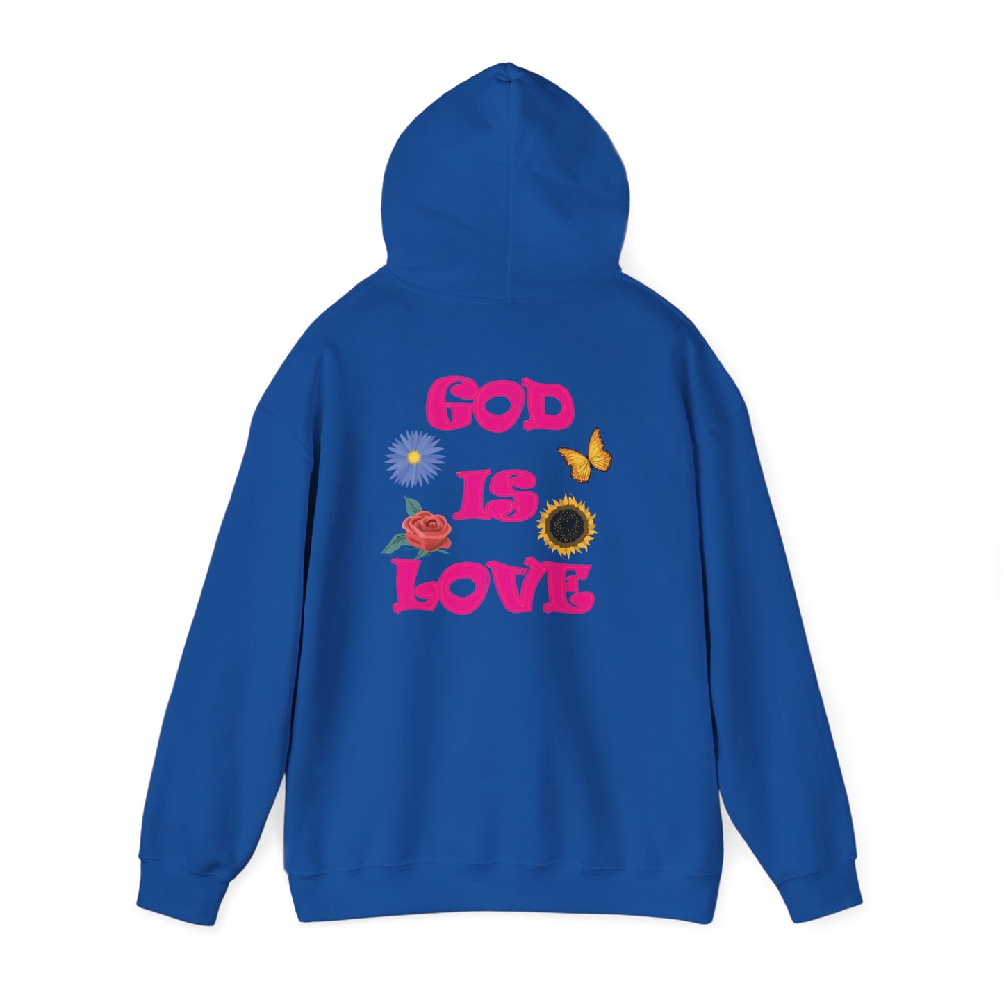 God Is Love Christian hoodie design.