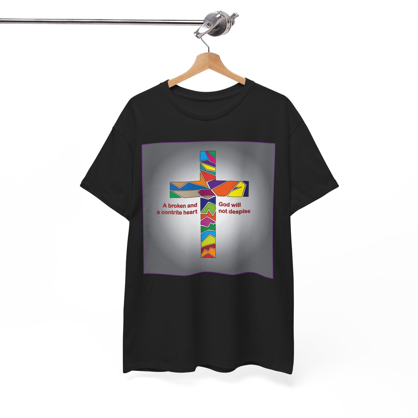 Psalm 51 inspired Christian T-shirt design.