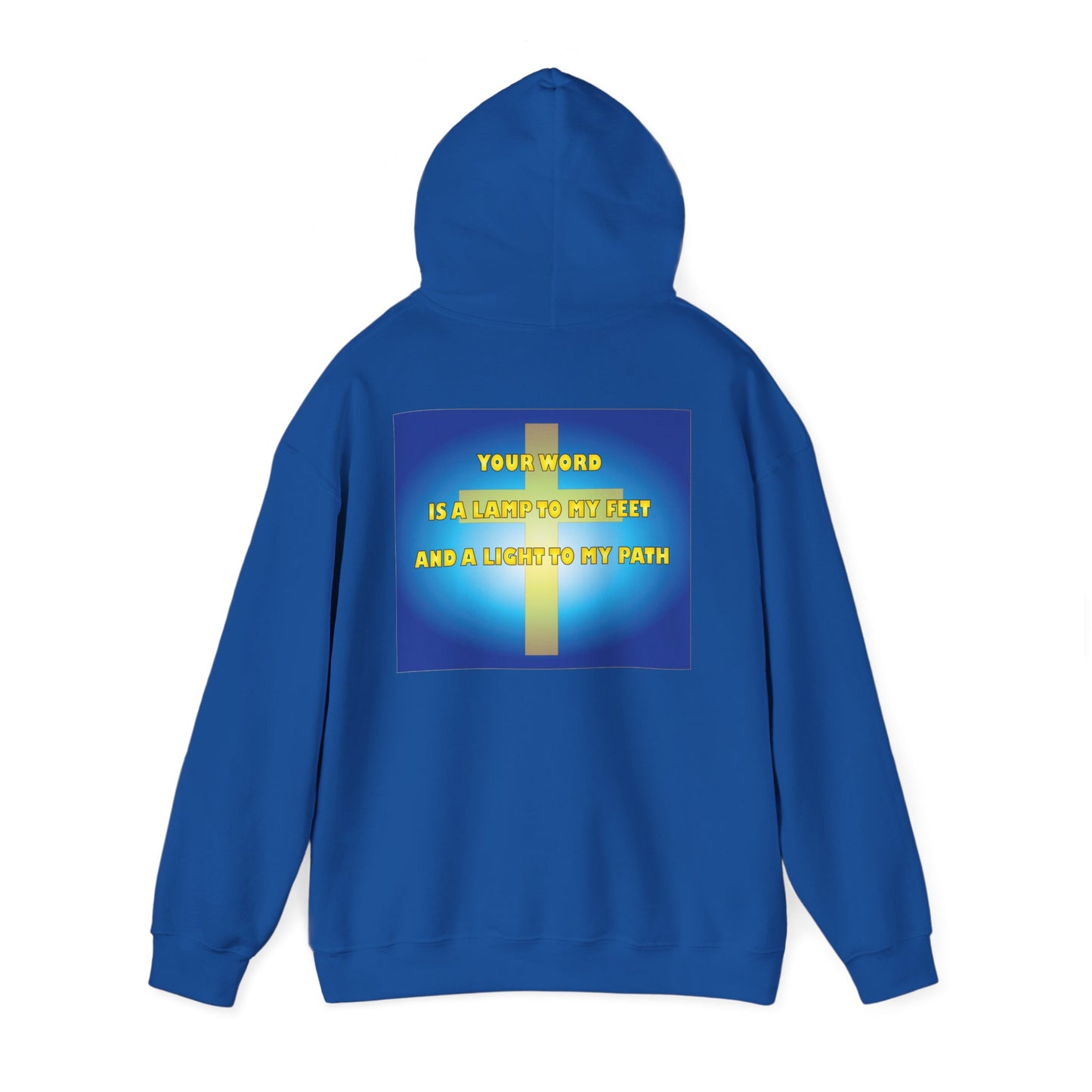 Psalm 119 inspired hoodie design.
