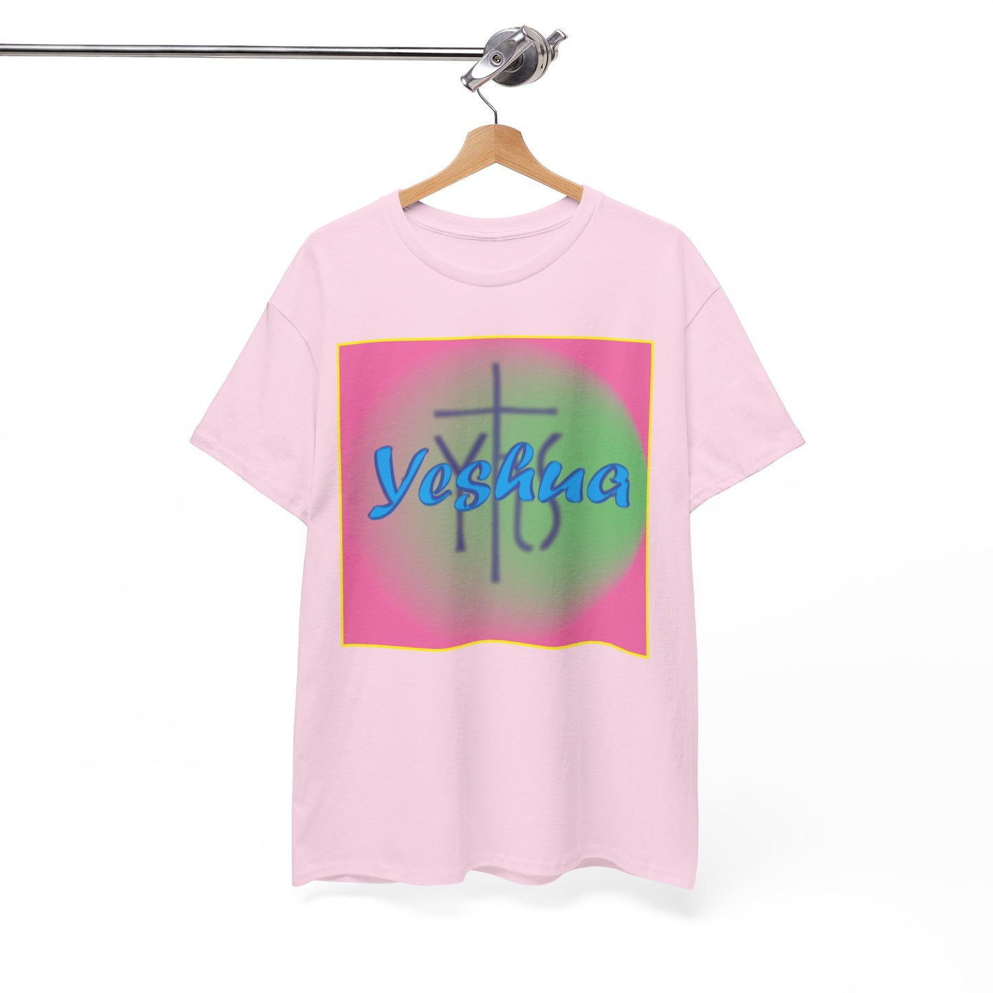 Ancient Greek name of Jesus with cross Christian T-shirt design.