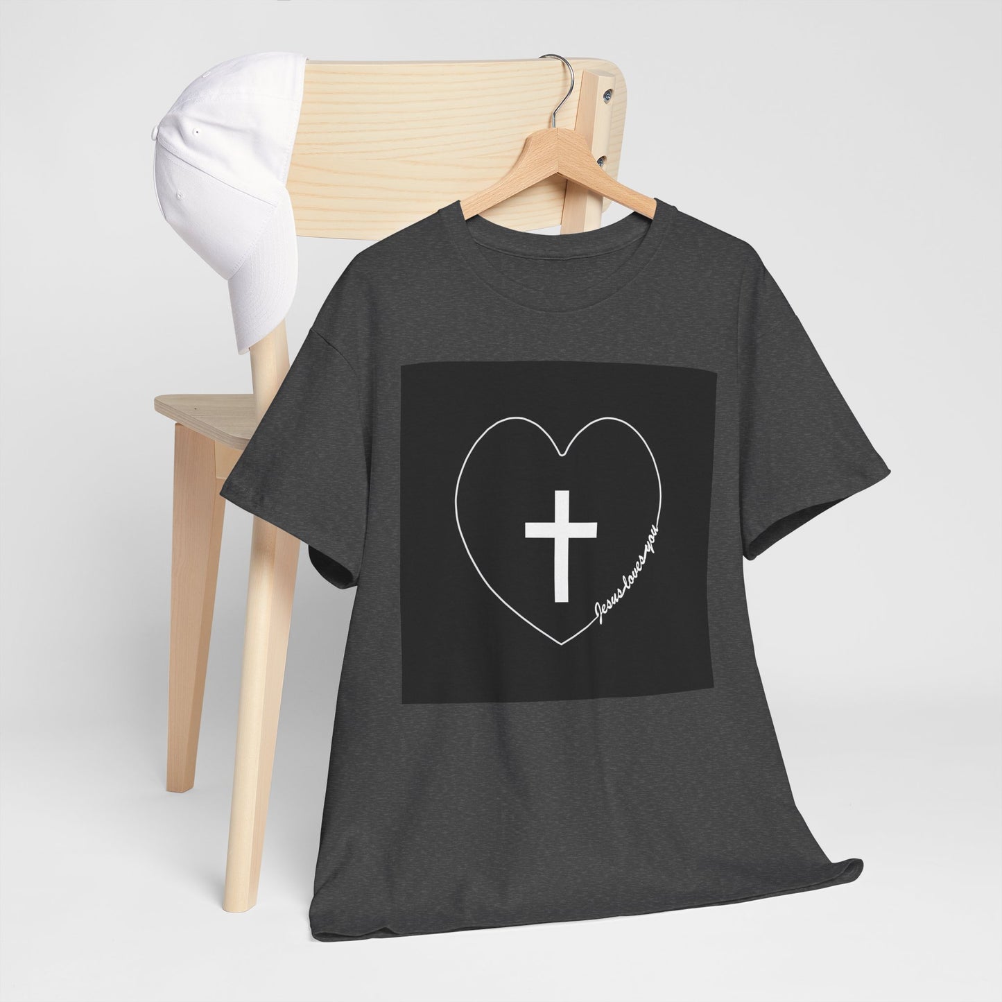Jesus Loves You Christian T-shirt design.