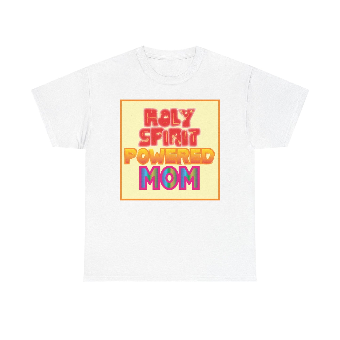 Holy Spirit Powered Mom christian inspired T-shirt design.