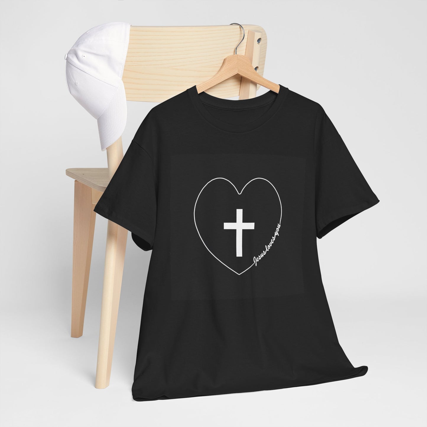 Jesus Loves You Christian T-shirt design.