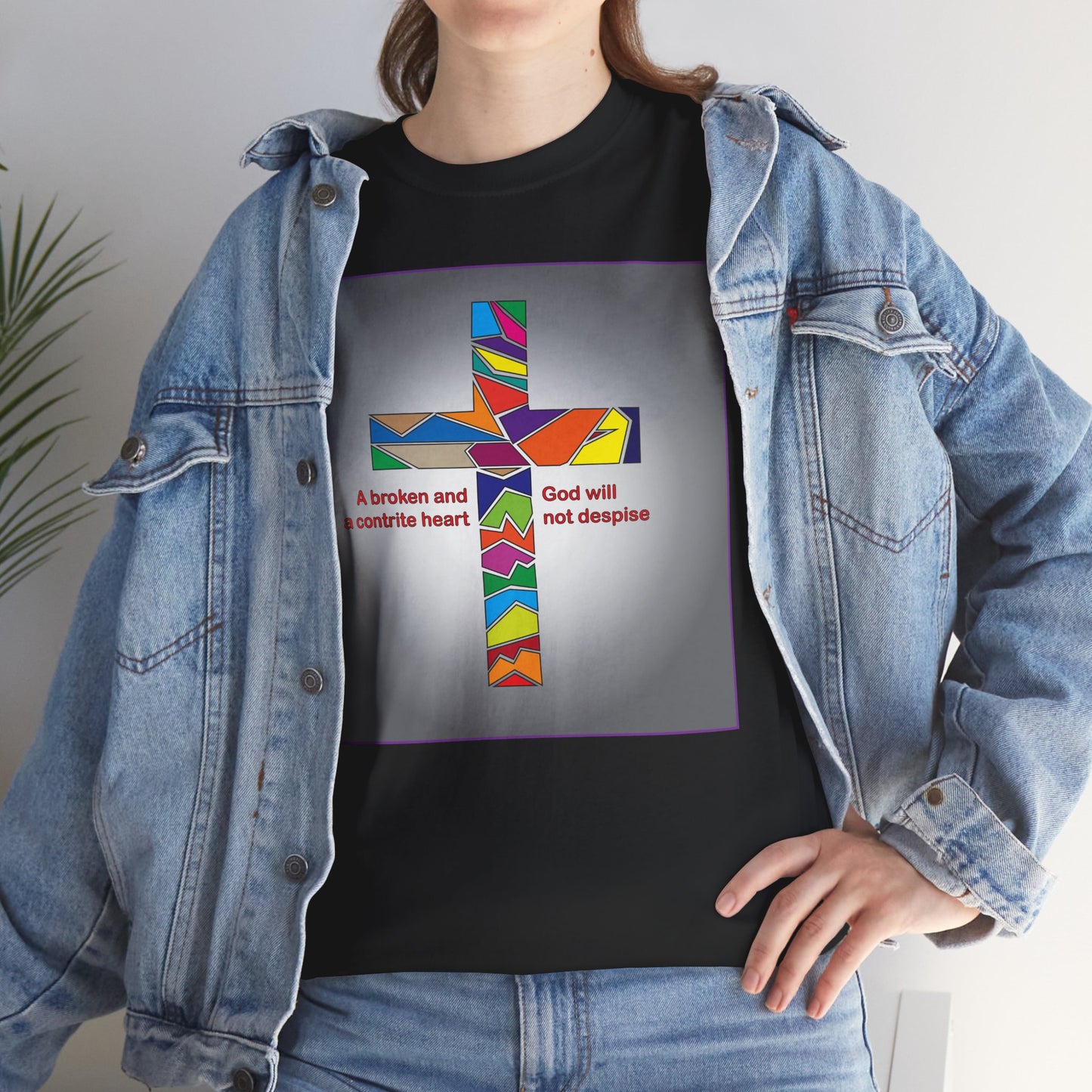 Psalm 51 inspired Christian T-shirt design.