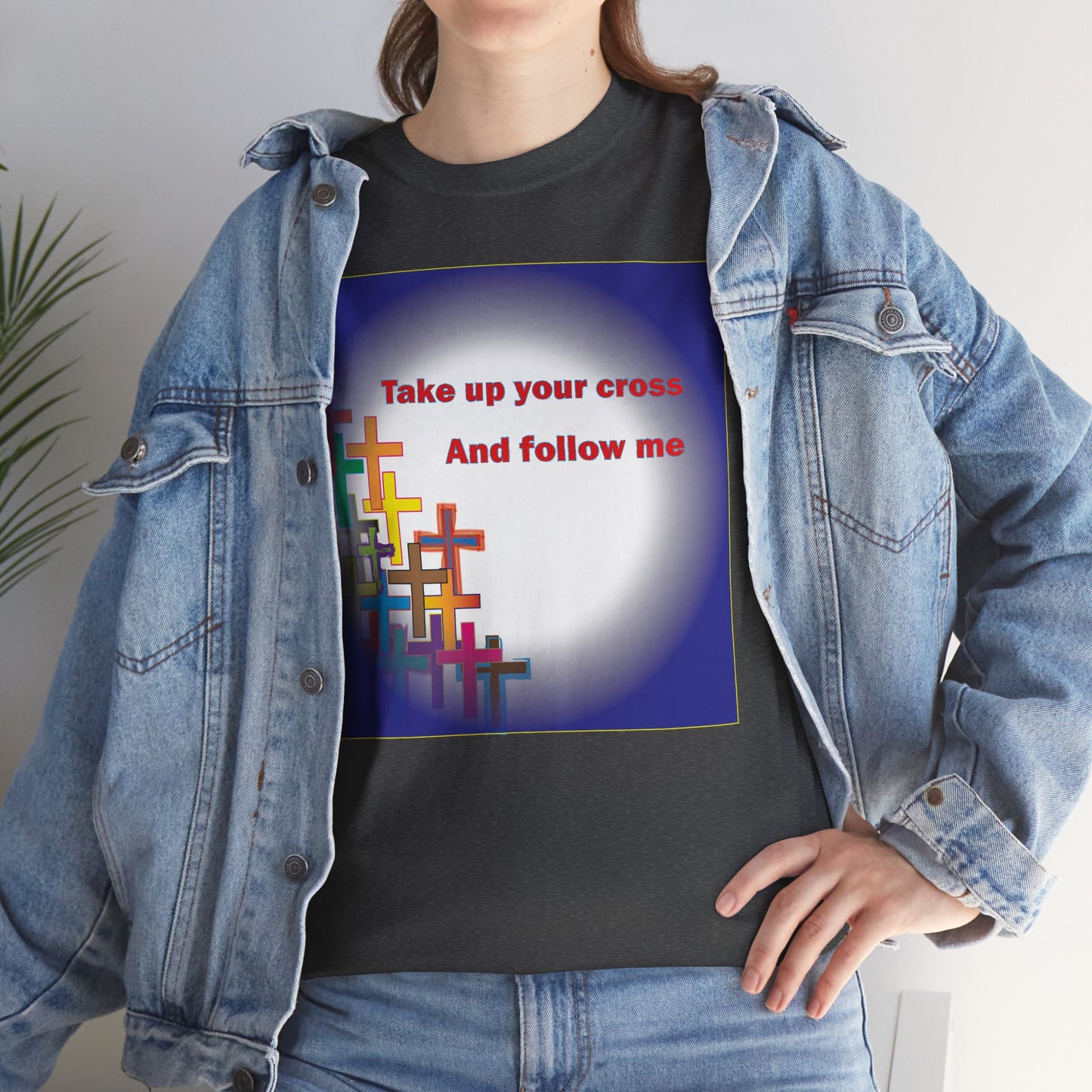 Christian faith-based motivational T-Shirt, challenging one's self and others to a walk of faith.